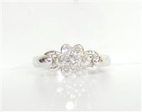 Anello Stocco Gioielli Donna in Oro bianco Diamante 0.45 Ct FIR1-13 - FIR1-13